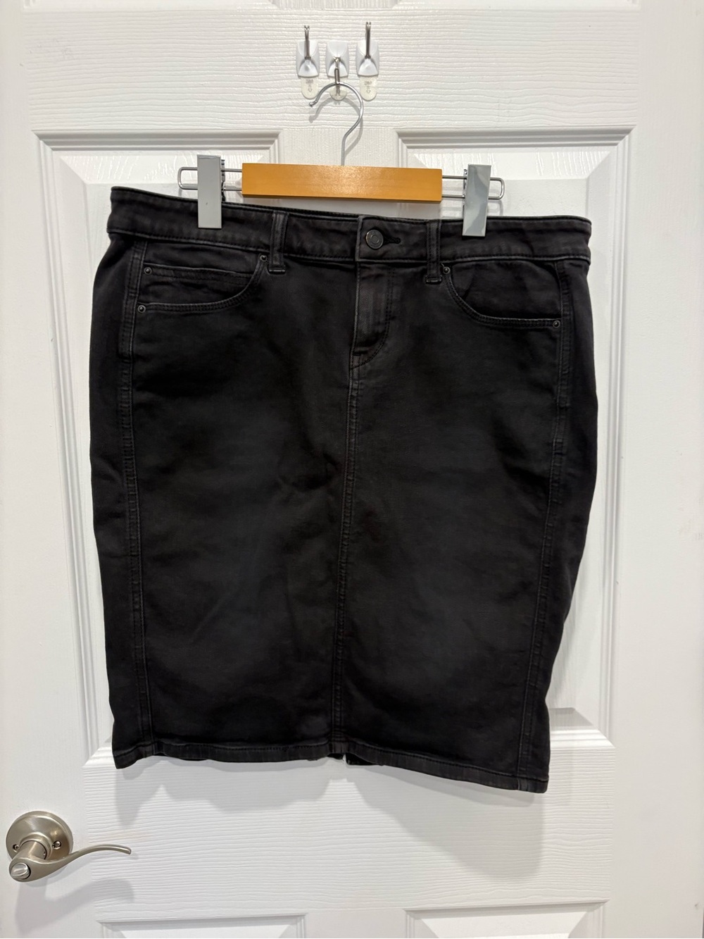 Esprit Black Denim Pencil Skirt #1274